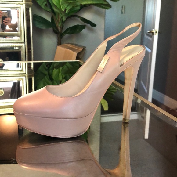 Calvin Klein Shoes - Calvin Klein taupe “Gracen” platform pump
